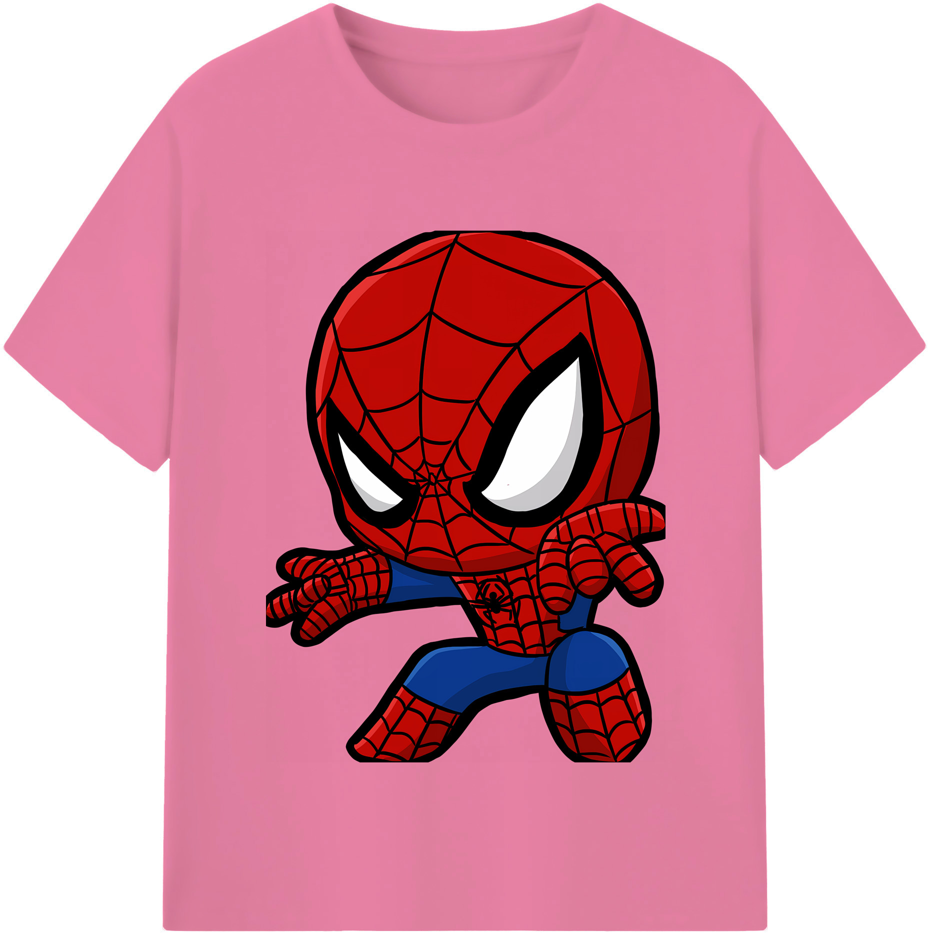 （画像用） Spider Man スパイダーマン 綿100％半袖Tシャツ（フロントプリント）